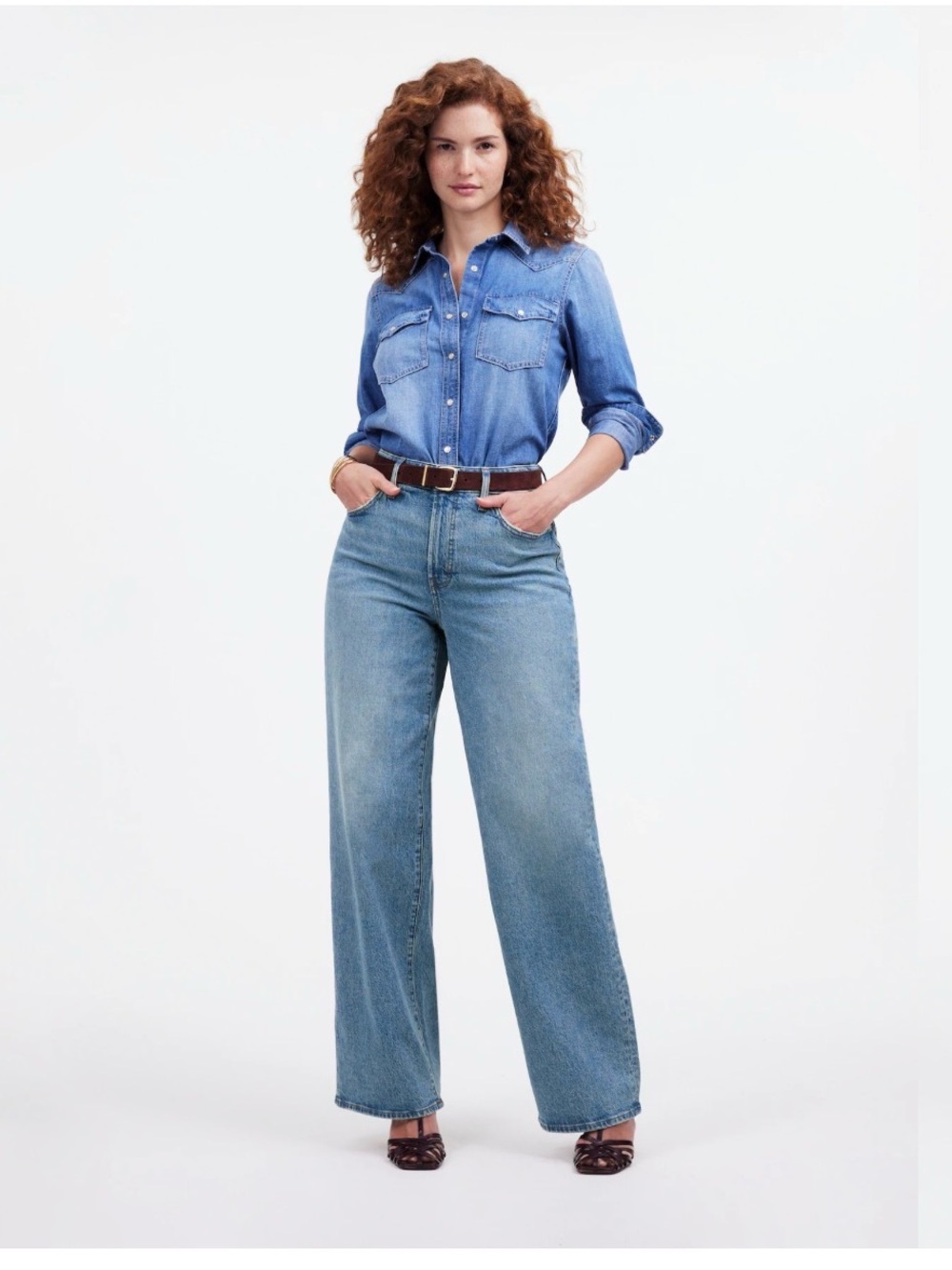 Madewell Curvy Perfect Vintage Wide- Leg Jeans